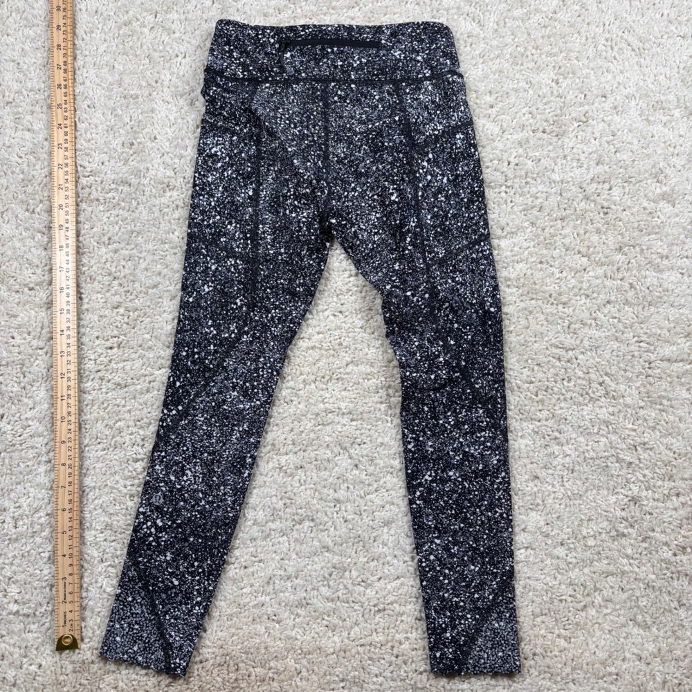 Lululemon Align High Rise Pant Speckled Print Black White‎ Size 4 - Picture 9 of 9